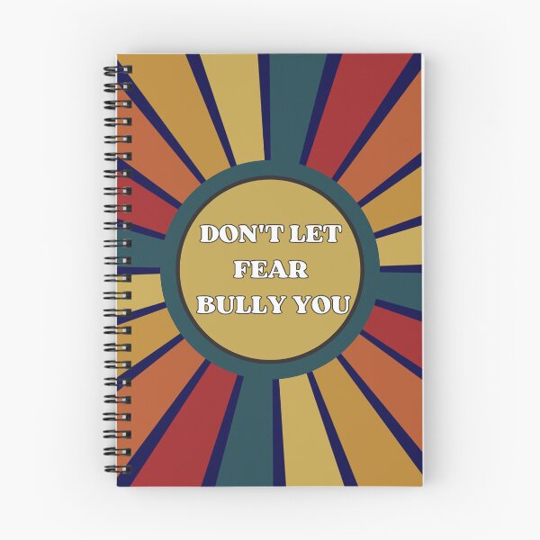 Item preview, Motivational "Don't Let Fear Bully You" Retro Sunset designed and sold by Write-to-Rebel.