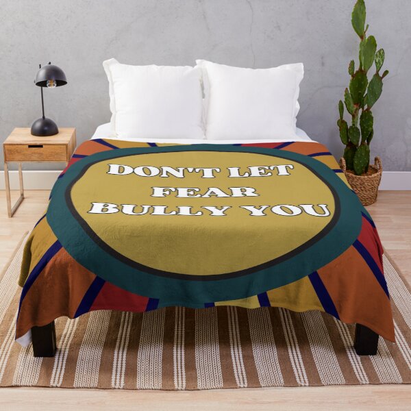 Item preview, Motivational "Don't Let Fear Bully You" Retro Sunset designed and sold by Write-to-Rebel.