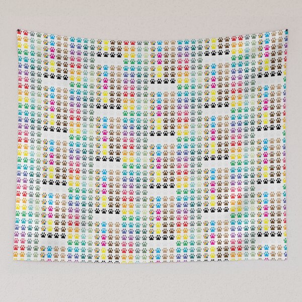Item preview, dog paw prints in a variety of colors.  designed and sold by Ben-Schaal.