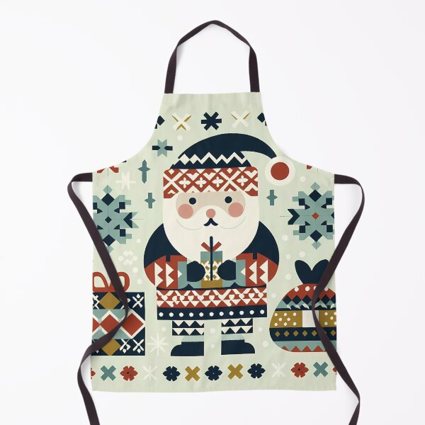 Item preview, Cute Christmas Santa - Scandinavian Folk Art by heidiannemorris © designed and sold by FOLK ART FUSION by heidiannemorris.