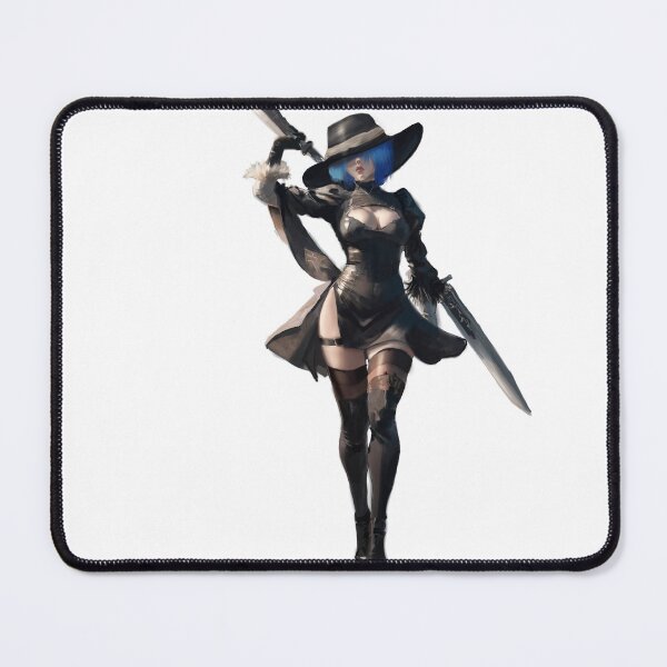 Item preview, Blue Haired Warrior with Hat designed and sold by LeshyArt.