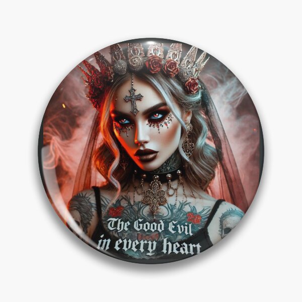 Item preview, Gothic Princess Crown Tattoo designed and sold by Voodoo Store Paranormal Collections.