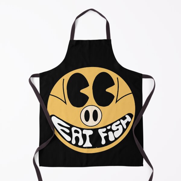 Item preview, Smiling Piggy Stating Eat Fish designed and sold by pelagio.