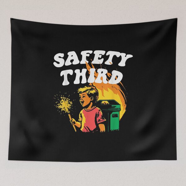 Item preview, Safety Third Fumpster Fire Funny 4th of July designed and sold by Juan Pedro Matta.