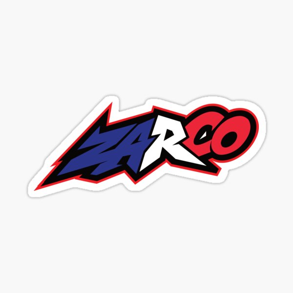 Aperçu de l'œuvre Logo Johann Zarco JZ5 MotoGP Couleurs du drapeau français créée et vendue par DoemaZ.