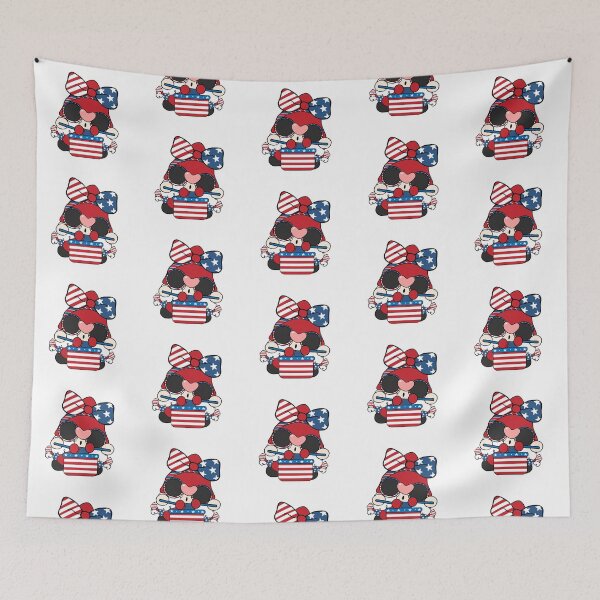 Item preview, Patriotic Gnome Drummer Girl – 4th of July Cute USA Design designed and sold by RansomProjects.