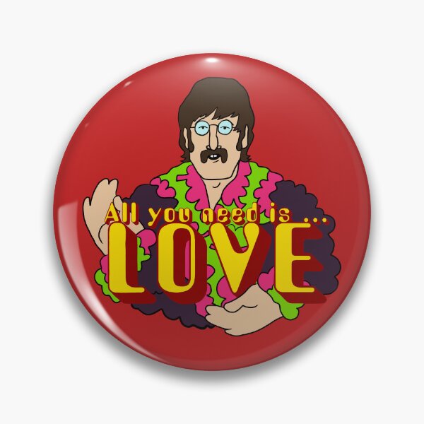 Item preview, John Lennon Yellow Submarine character with all you need is love  designed and sold by Kludoman.