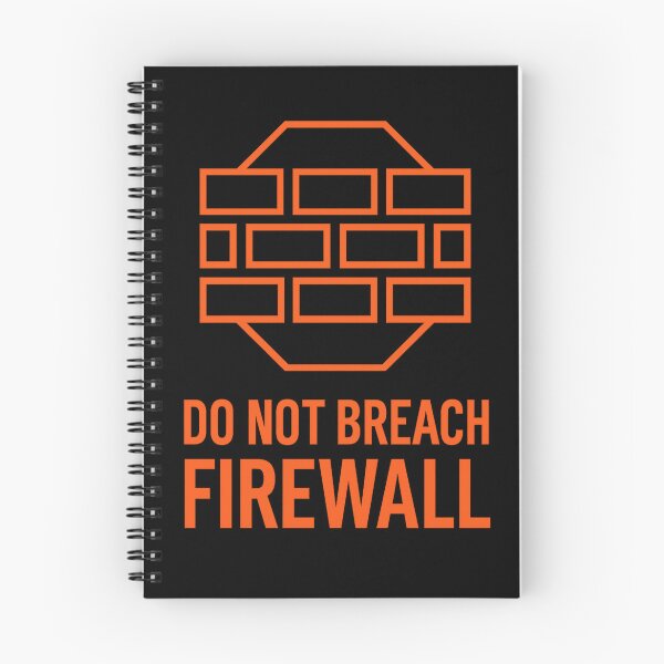 Item preview, Do Not Breach Firewall Sticker Network Security Warning designed and sold by MysticArtisan.