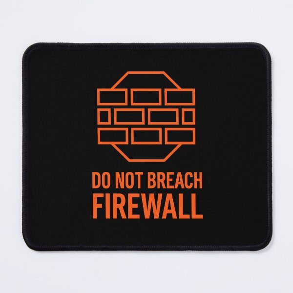 Item preview, Do Not Breach Firewall Sticker Network Security Warning designed and sold by MysticArtisan.