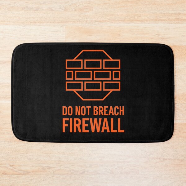 Item preview, Do Not Breach Firewall Sticker Network Security Warning designed and sold by MysticArtisan.