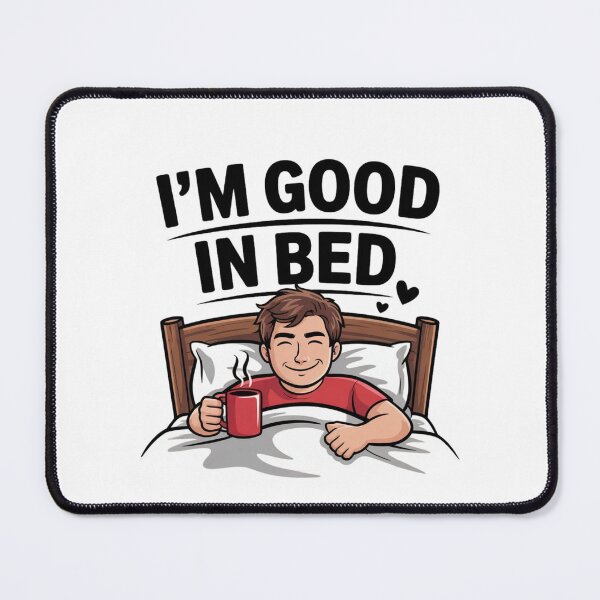 Item preview, Funny Coffee Lover Relaxing In Bed Morning Mood designed and sold by TomxDesign.