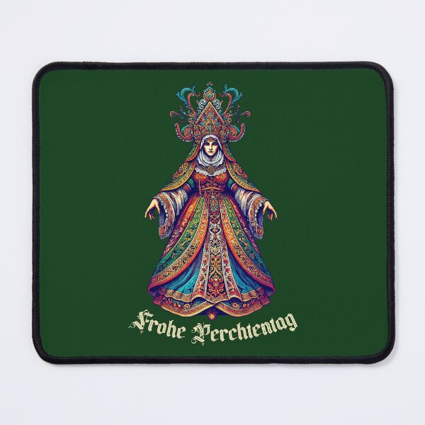Item preview, Frohe Perchtentag Frau Perchta––Ornate Alpine Winter Goddess Folk Art Design designed and sold by Victor Shadehorn.