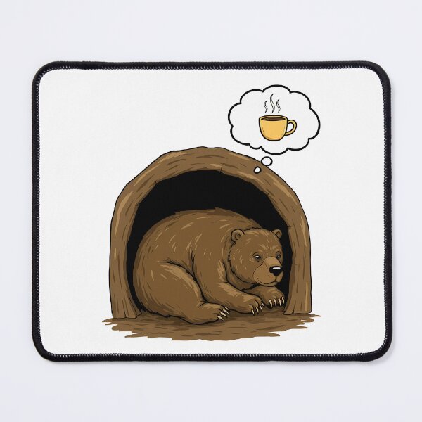 Item preview, Hibernating Bear Dreaming of Coffee designed and sold by k3rstman1.