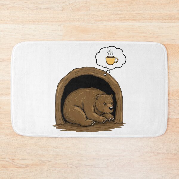 Item preview, Hibernating Bear Dreaming of Coffee designed and sold by k3rstman1.