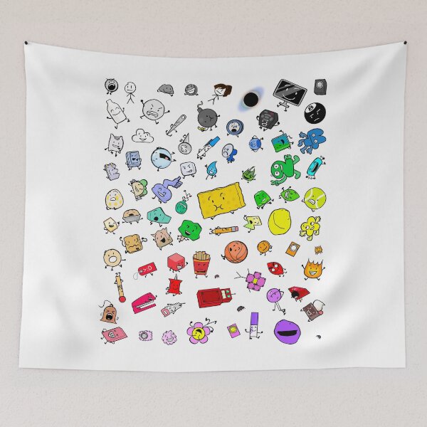 Item preview, BFDI All Characters (Transparent) designed and sold by MsBonnieArt.