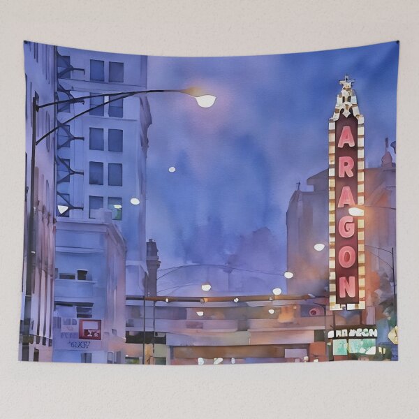 Item preview, Aragon Theatre designed and sold by RCWatercolours.