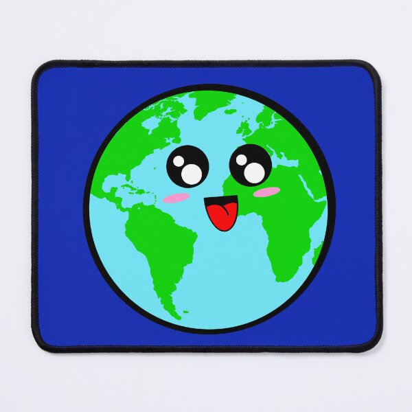 Item preview, Happy Earth With Blue Background designed and sold by missmann.