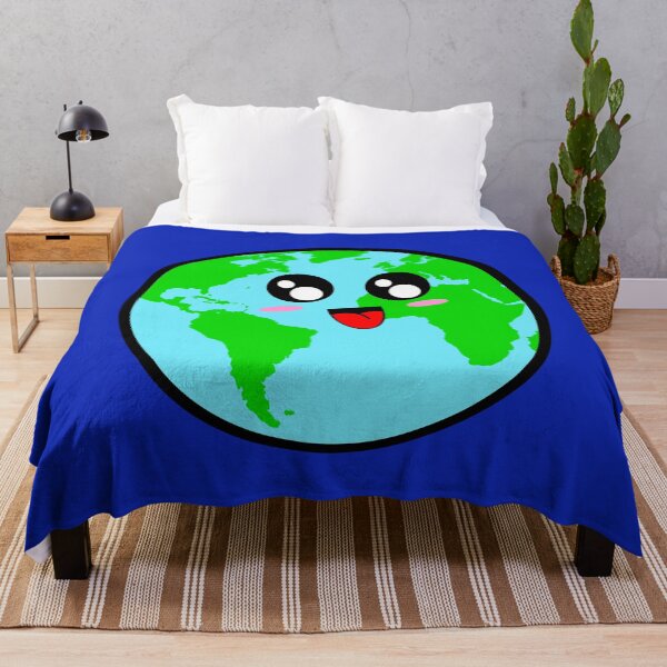 Item preview, Happy Earth With Blue Background  designed and sold by missmann.