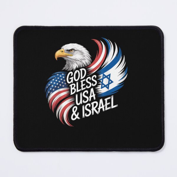 Item preview, God Bless USA & Israel Support Patriotic Tee designed and sold by Juan Pedro Matta.