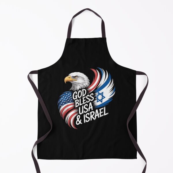 Item preview, God Bless USA & Israel Support Patriotic Tee designed and sold by Juan Pedro Matta.