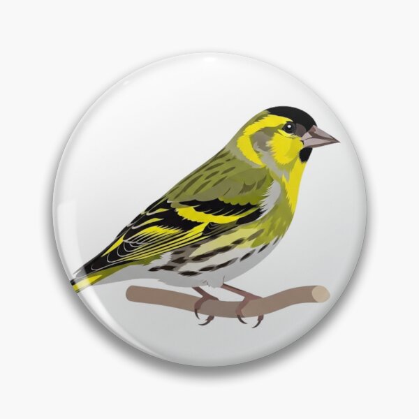 Item preview, The Siskin - Minimalist Finch Art designed and sold by TheArtEngineer.