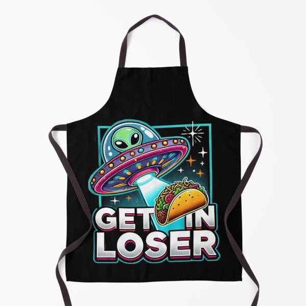 Item preview, Get In Loser – UFO Taco Abduction Funny Food Design designed and sold by RowenaHicks.
