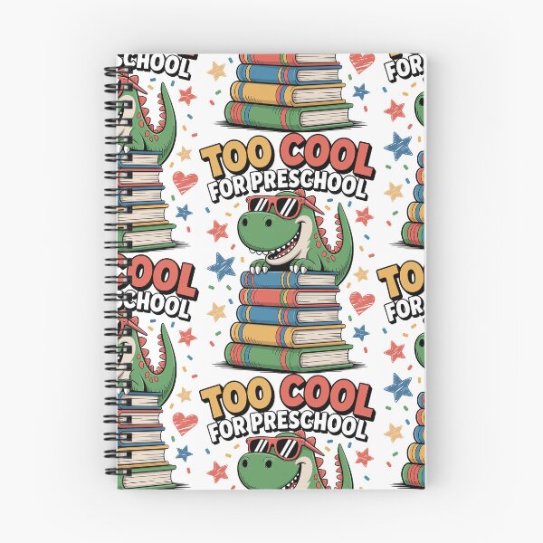 Item preview, Too Cool for Preschool Dinosaur Design | Funny Back to School Shirt for Kids | First Day of Pre-K or Kindergarten Student Gift & Sticker designed and sold by HahaHandlesHub.