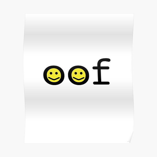 Oof Sound Posters Redbubble - roblox off sound button