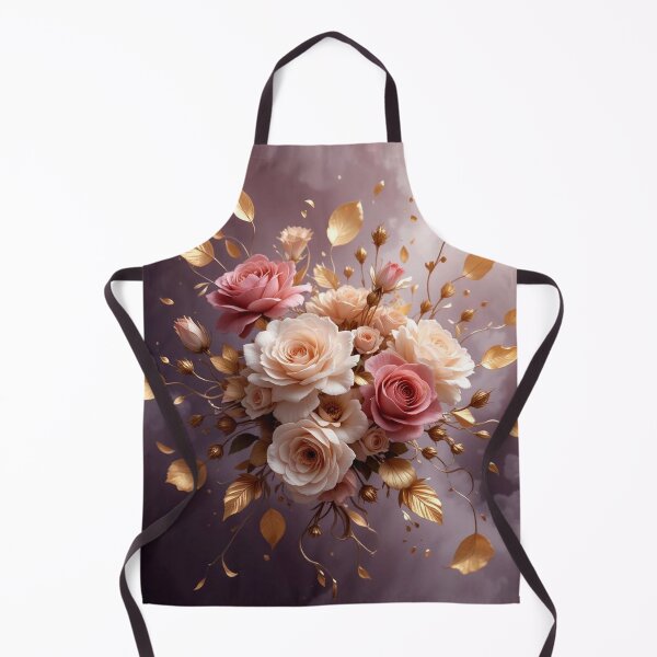 Item preview, Romantic Roses with Golden Leaves on Ethereal Background designed and sold by semenol.
