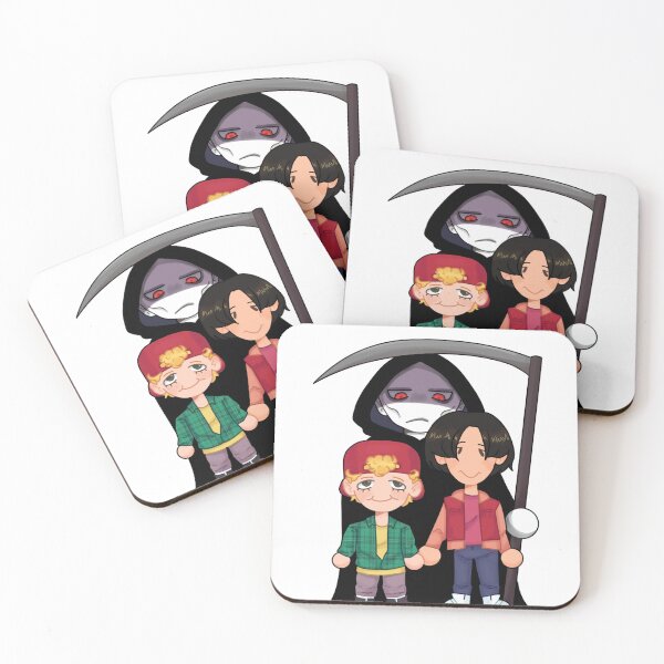 Item preview, bill and ted with death designed and sold by Frogwithfeelings.