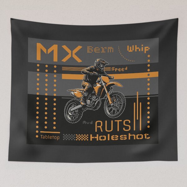 Item preview, The Anatomy of Motocross orange designed and sold by KiwiRider.