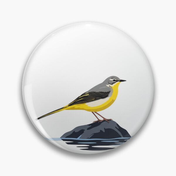 Item preview, The Grey Wagtail - Minimalist River Bird designed and sold by TheArtEngineer.