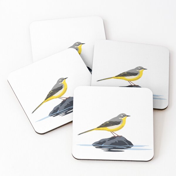Item preview, The Grey Wagtail - Minimalist River Bird designed and sold by TheArtEngineer.