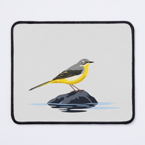 Item preview, The Grey Wagtail - Minimalist River Bird designed and sold by TheArtEngineer.