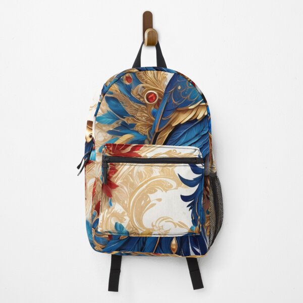 Item preview, Elegant Blue Bird with Gemstone and Floral Accents designed and sold by semenol.