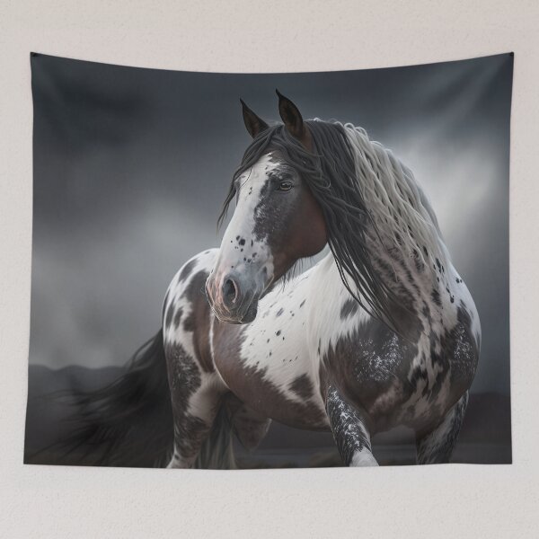 Item preview, Wild Paint Horse on Stormy Night designed and sold by CritterWisdom.