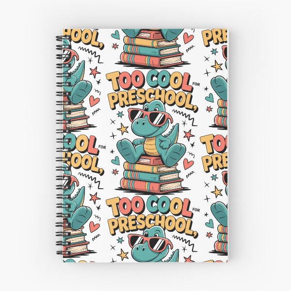 Item preview, Too Cool for Preschool Dino Design | Funny First Day of School Shirt for Pre-K Kids | Graduation Gift & Cute Student Sticker designed and sold by HahaHandlesHub.