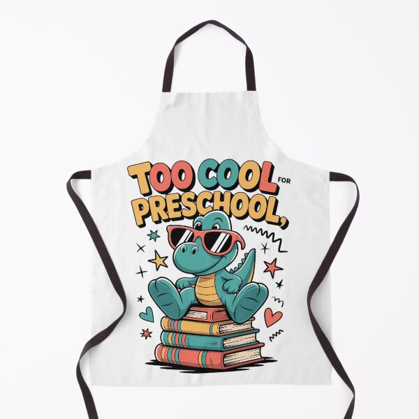 Item preview, Too Cool for Preschool Dino Design | Funny First Day of School Shirt for Pre-K Kids | Graduation Gift & Cute Student Sticker designed and sold by HahaHandlesHub.