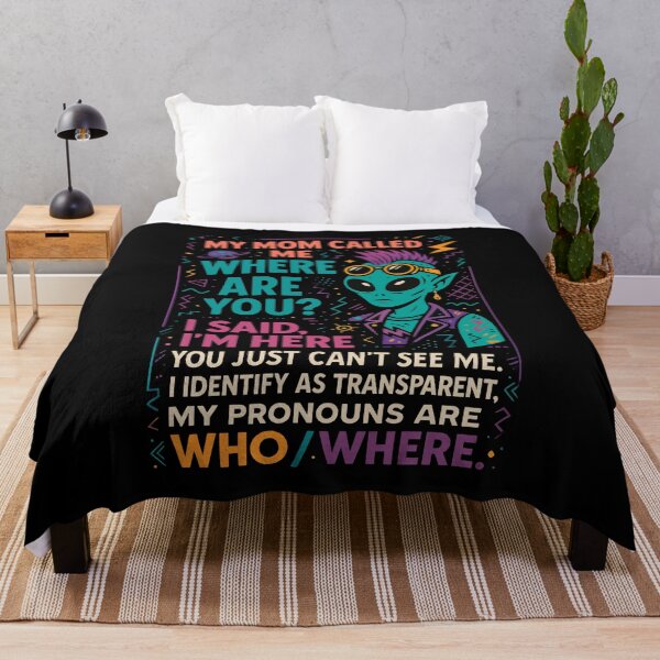 Item preview, I Identify As Transparent – Funny Alien Mom Call Design designed and sold by ShineEyePirate.