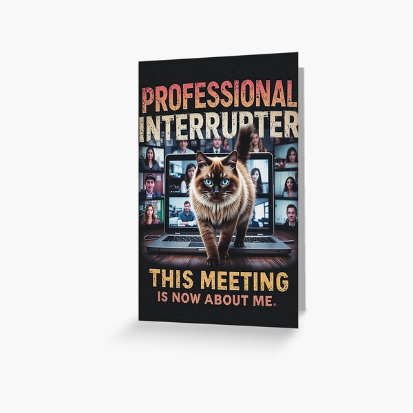 Item preview, Professional Interrupter Funny Ragdoll Cat 90s Bootleg Tee designed and sold by catastrocat.