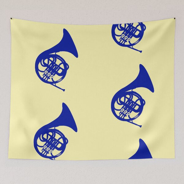 Item preview, french blue horn designed and sold by kiwispencil.