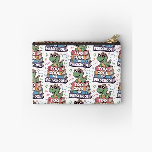 Item preview, Too Cool for Preschool Dino Design | Funny Graduation Shirt for Kids | Back to School Sticker & Pre-K Student Gift with Books & Sunglasses designed and sold by HahaHandlesHub.