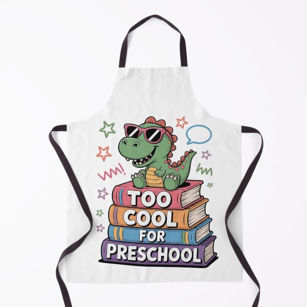 Item preview, Too Cool for Preschool Dino Design | Funny Graduation Shirt for Kids | Back to School Sticker & Pre-K Student Gift with Books & Sunglasses designed and sold by HahaHandlesHub.