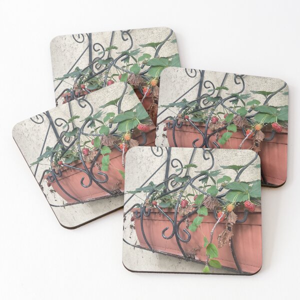 Item preview, Strawberries on the Balcony – Nature Photography  designed and sold by BariMou.