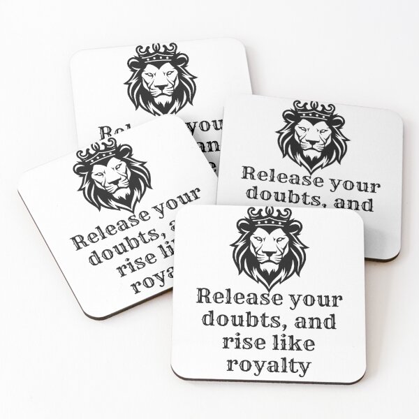 Item preview, Royal Lion - Motivational Crowned Lion Quote designed and sold by Tiatooty.