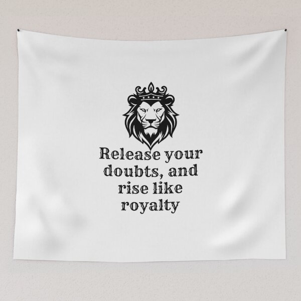 Item preview, Royal Lion - Motivational Crowned Lion Quote designed and sold by Tiatooty.