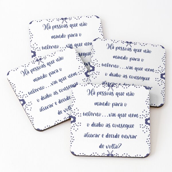 Item preview, Azulejo com a frase “Há pessoas que não mando para o inferno…vai que nem o diabo as consegue aturar e decide enviar de volta? designed and sold by Coicesdelicados.