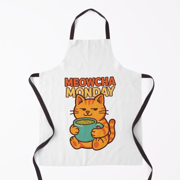 Item preview, Meowcha Monday – Cat with Matcha Latte designed and sold by Architect Prime.