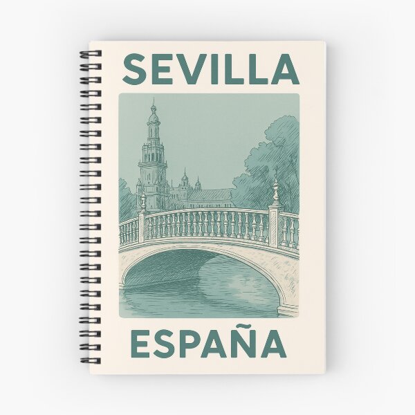 Item preview, Sevilla España Vintage-Style Bridge View designed and sold by OpenArt.