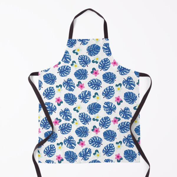Item preview, Little Plumerias with Blue Leaves designed and sold by Diane Gotti.